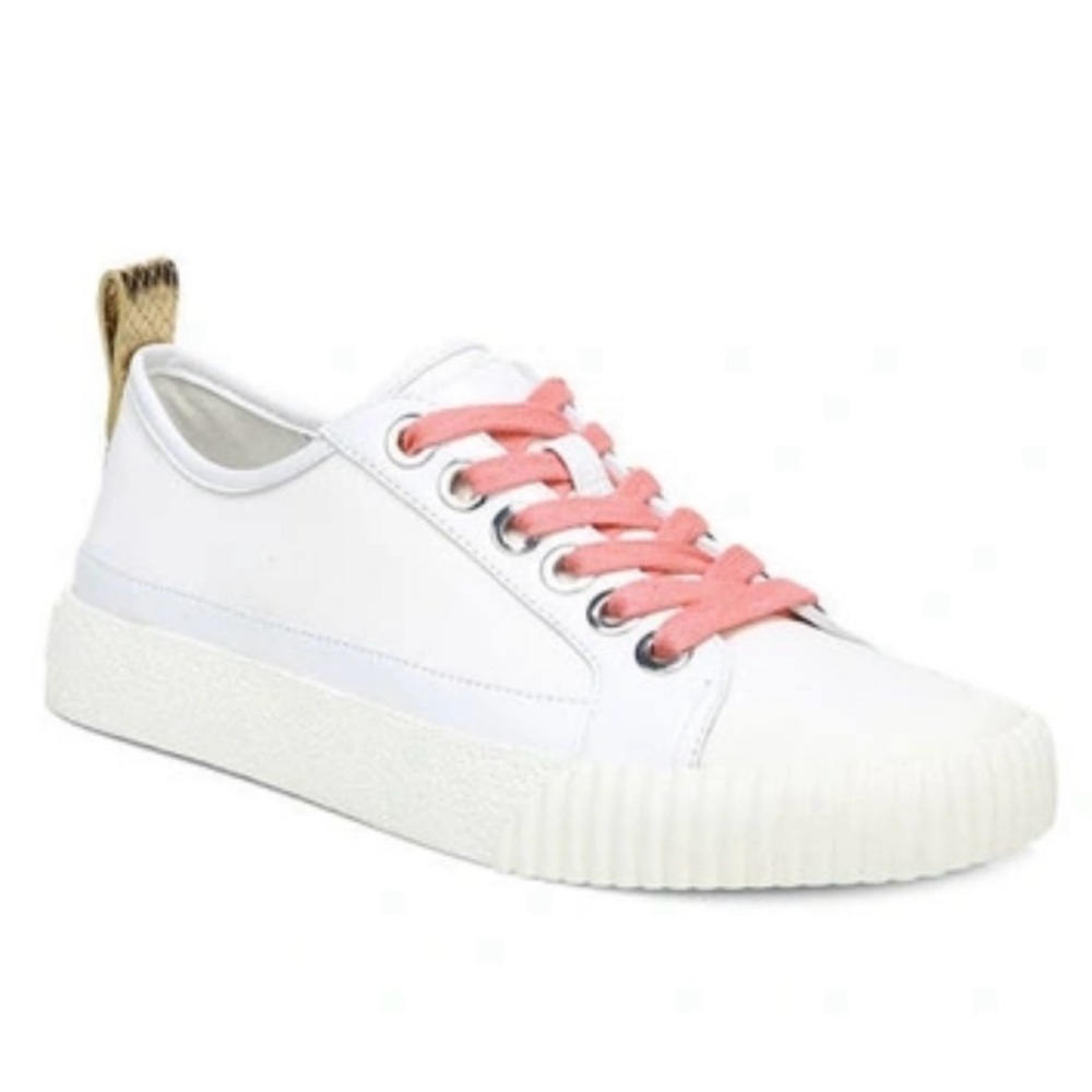 Veronica Beard Parise Canvas/Leather Sneakers